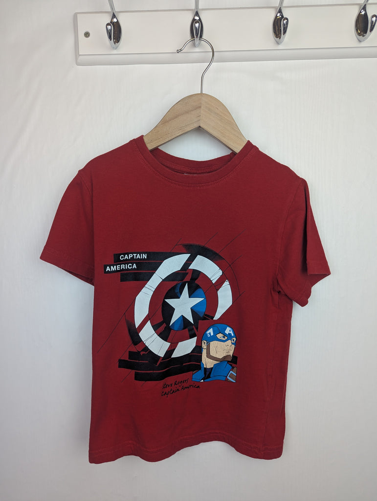 Primark Captain America Top - Boys 6-7 Years Little Ones Preloved Second Hand Baby, Girls & Boys Clothes. UK Postage