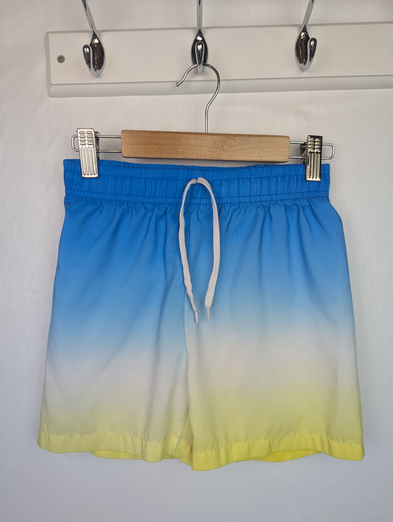 Shein Ombre Swim Shorts - Boys 7-8 Years Little Ones Preloved Second Hand Baby, Girls & Boys Clothes. UK Postage