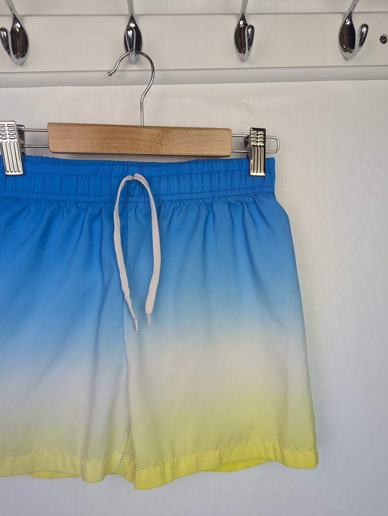 Shein Ombre Swim Shorts - Boys 7-8 Years Little Ones Preloved Second Hand Baby, Girls & Boys Clothes. UK Postage
