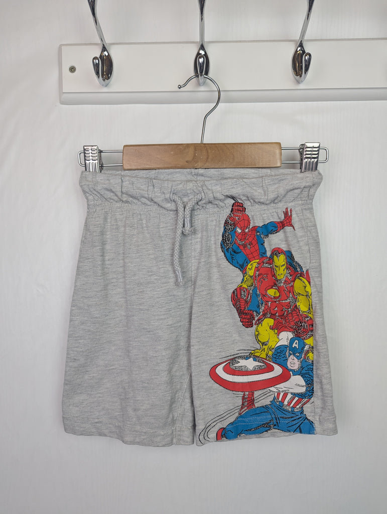 F&F Grey Marvel Shorts - Boys 3-4 Years Little Ones Preloved Second Hand Baby, Girls & Boys Clothes. UK Postage