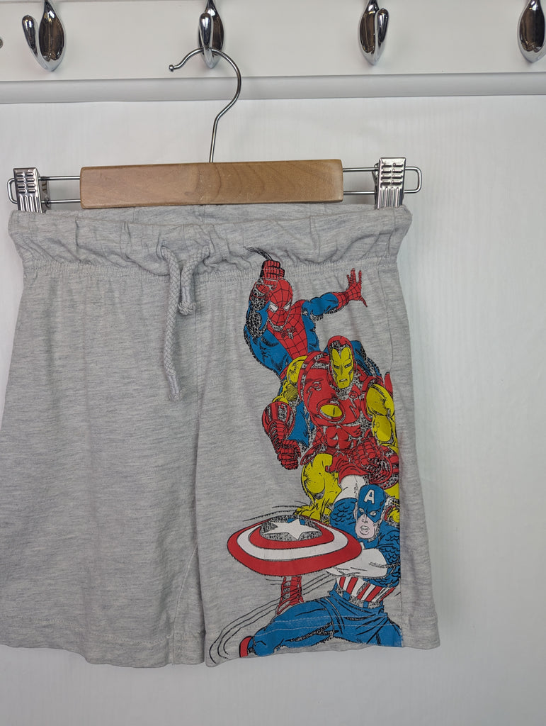 F&F Grey Marvel Shorts - Boys 3-4 Years Little Ones Preloved Second Hand Baby, Girls & Boys Clothes. UK Postage