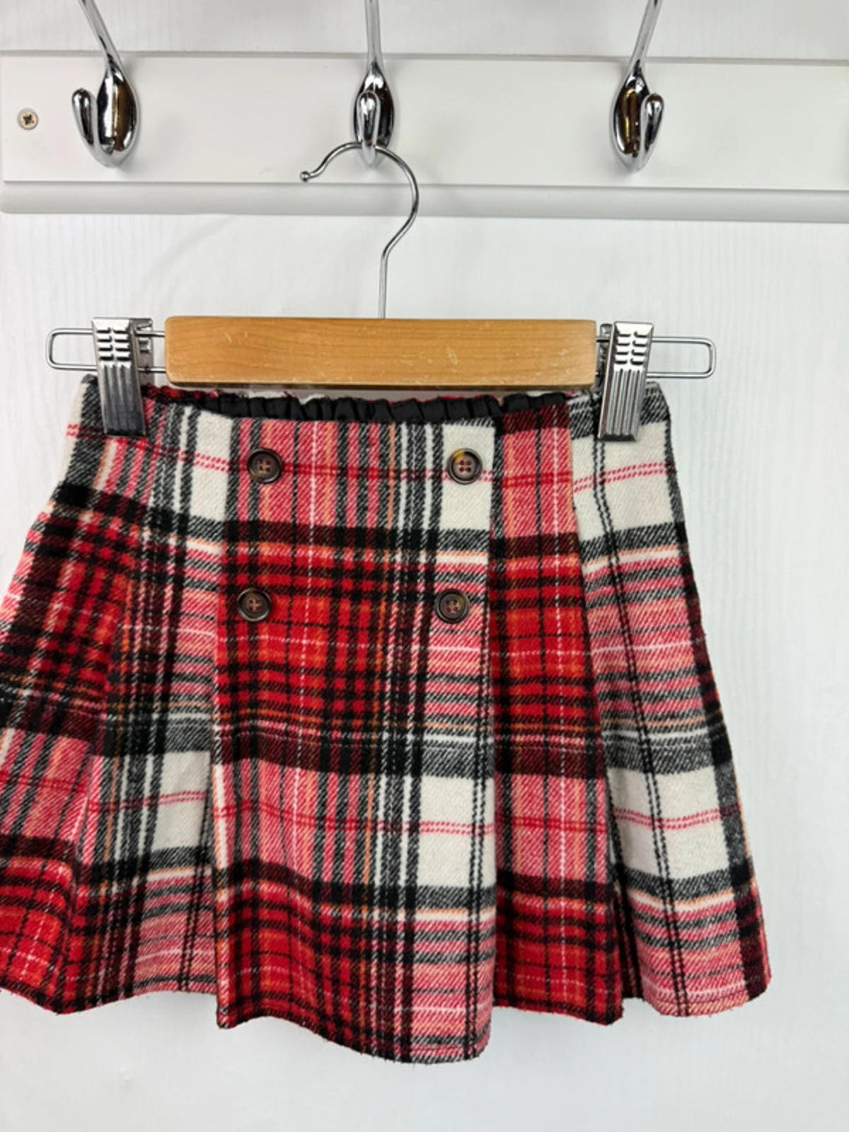 TU Red Plaid Skirt - Girls 18-24 Months
