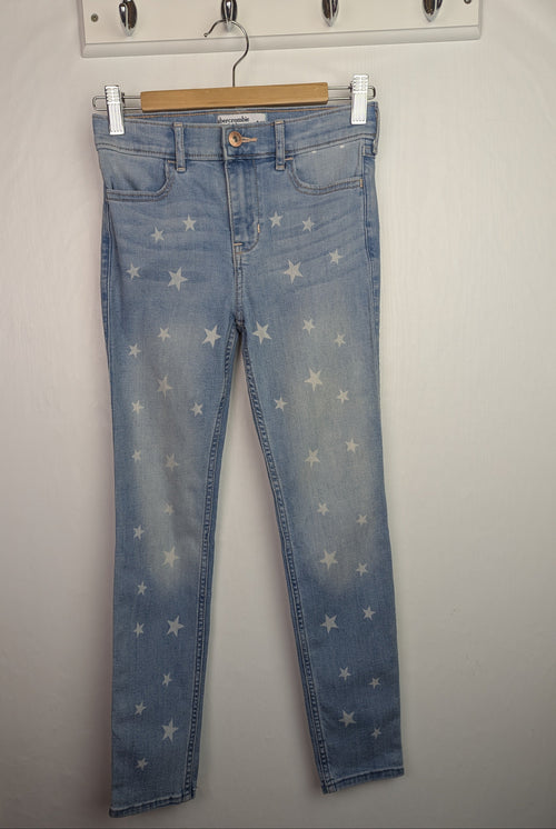 Abercrombie Kids Star Jeans - Girls 9 - 10 Years - Little Ones Preloved. Second Hand Children's & Preloved Baby, Kids, Girls & Boys Clothes. UK online