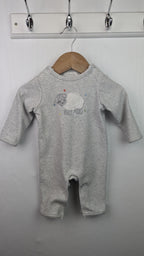 Albetta Premium Grey Sheep Romper - Unisex 0 - 3 Months - Little Ones Preloved. Second Hand Children's & Preloved Baby, Kids, Girls & Boys Clothes. UK online