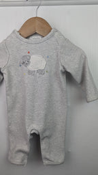 Albetta Premium Grey Sheep Romper - Unisex 0 - 3 Months - Little Ones Preloved. Second Hand Children's & Preloved Baby, Kids, Girls & Boys Clothes. UK online