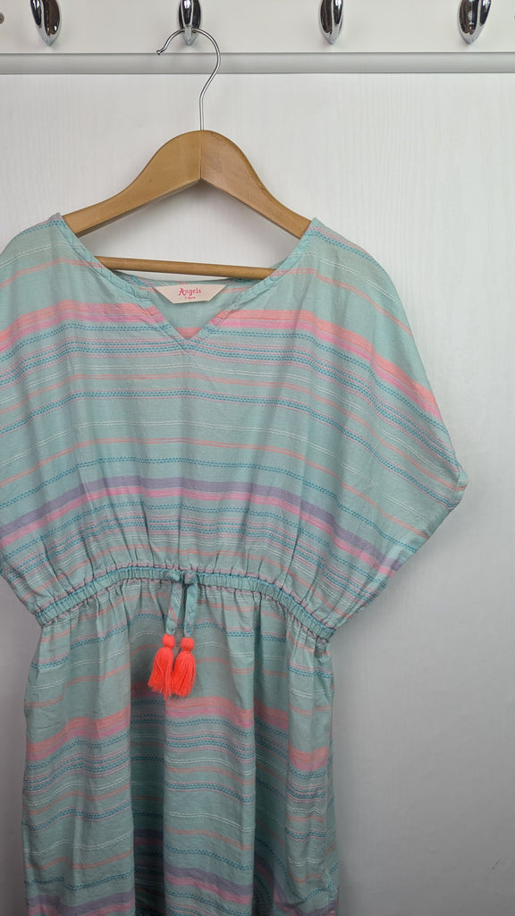 Angels Blue & Pink Kaftan Dress - Girls 7-8 Years Angels Used, Preloved, Preworn & Second Hand Baby, Kids & Children's Clothing UK Online. Cheap affordable. Brands including Next, Joules, Nutmeg Morrisons, TU, F&F, H&M.