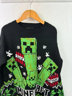 Nutmeg Minecraft Christmas Jumper - Boys 9-10 Years