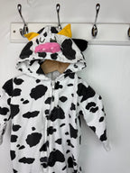 Baby Moo's Cow Romper with Hood - Unisex 3 - 6 Months - Little Ones Preloved. Second Hand Children's & Preloved Baby, Kids, Girls & Boys Clothes. UK online
