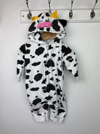 Baby Moo's Cow Romper with Hood - Unisex 3 - 6 Months - Little Ones Preloved. Second Hand Children's & Preloved Baby, Kids, Girls & Boys Clothes. UK online
