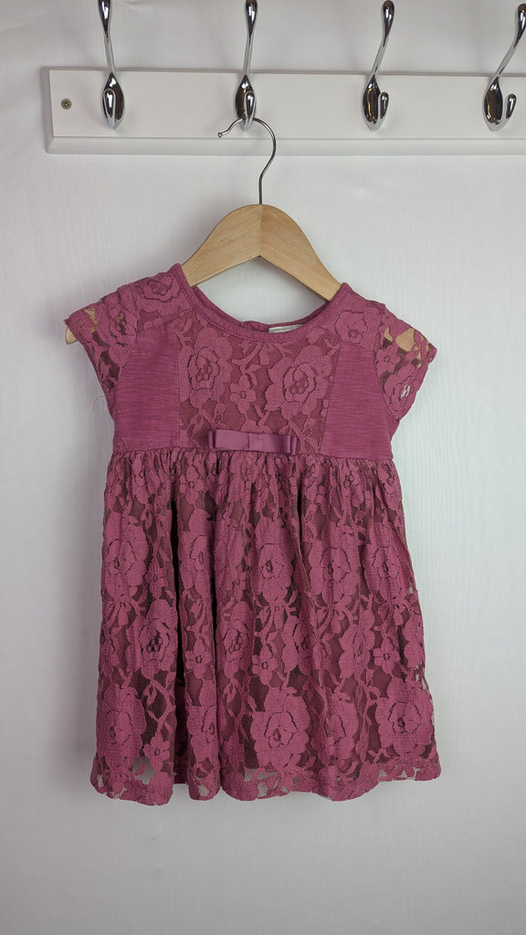 Baby Plum Floral Mesh Dress - Girls 12-18 Months Little Ones Preloved Used, Preloved, Preworn Baby, Girls & Boys Clothes. Kids & Children's second hand Clothing UK Online. Cheap affordable. Brands including Next, Joules, Nutmeg Morrisons, TU, F&F, H&M.