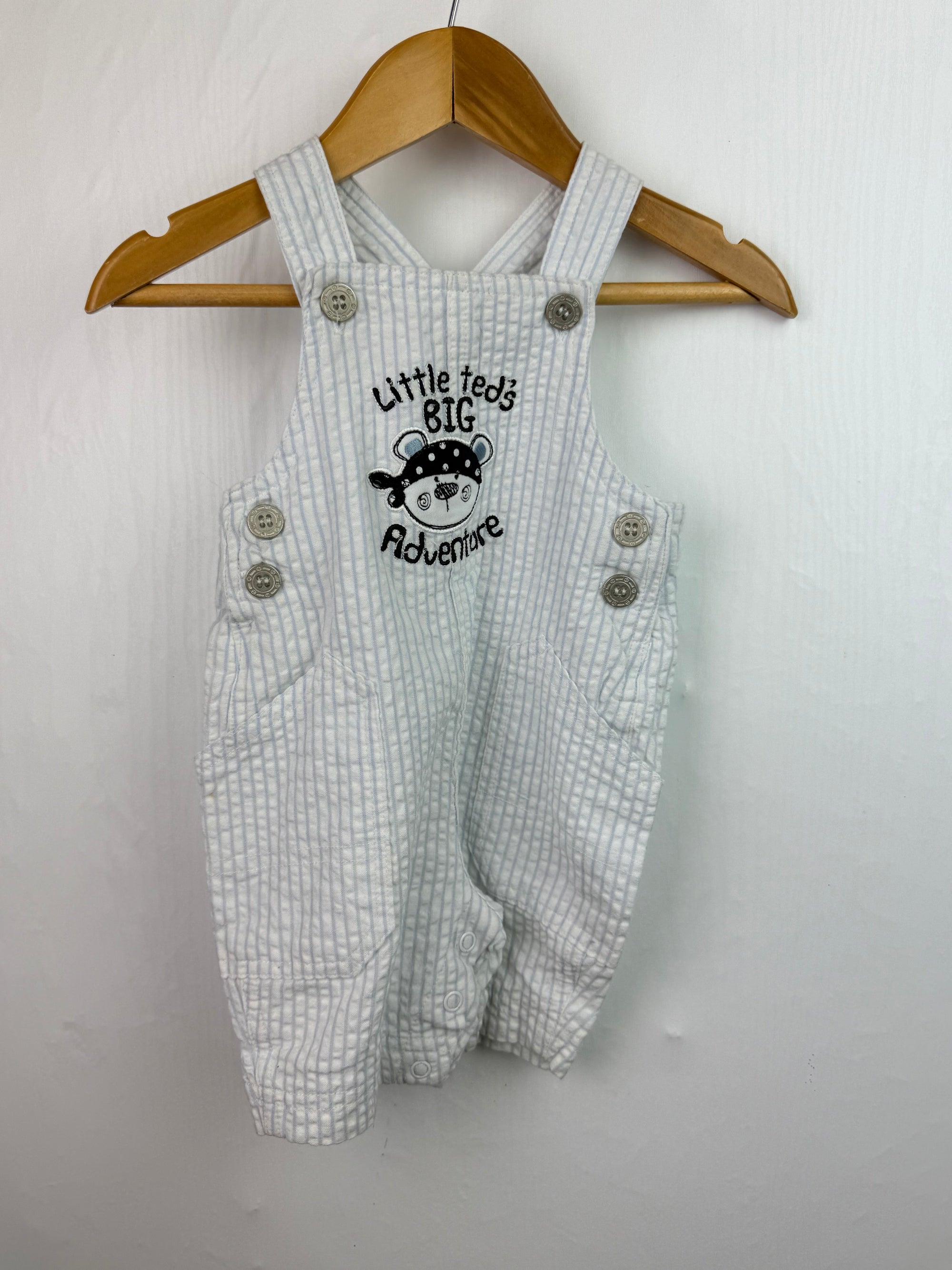 Baby Ted's Adventure Romper - Baby Boys 6 - 9 Months - Little Ones Preloved. Second Hand Children's & Preloved Baby, Kids, Girls & Boys Clothes. UK online