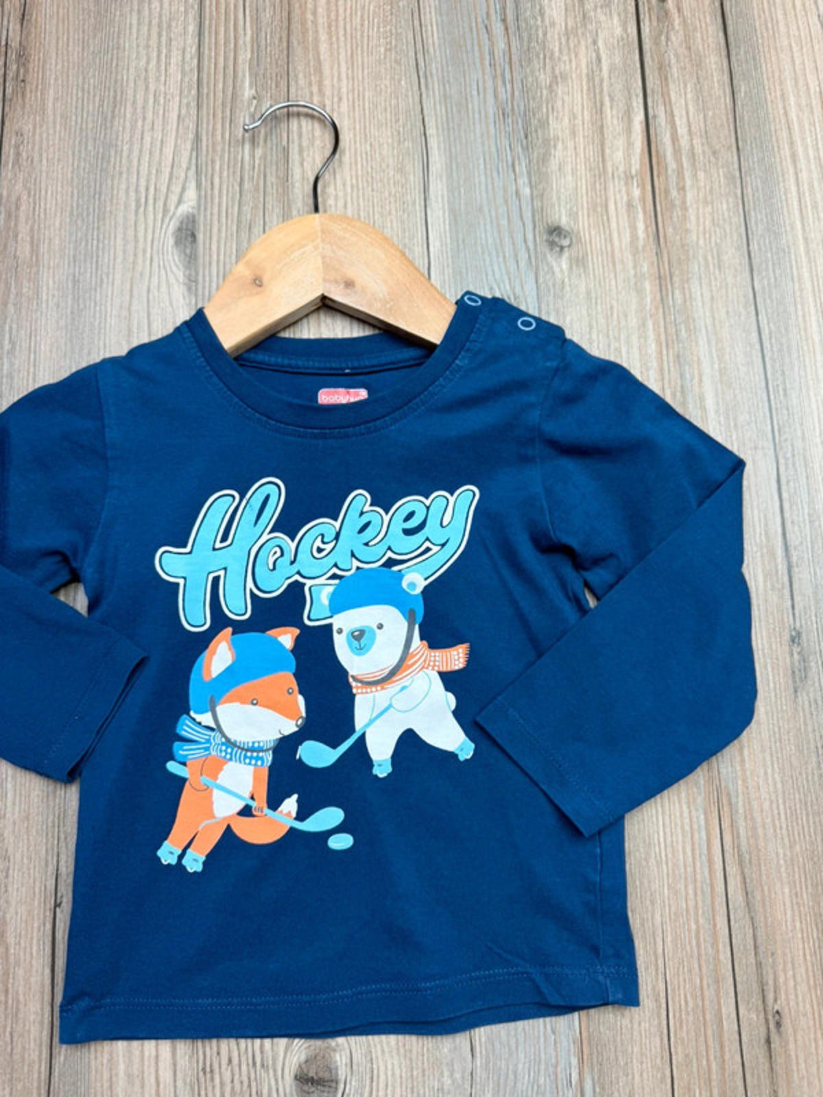 Babyhug Navy Hockey Top - Boys 12 - 18 Months - Little Ones Preloved. Second Hand Children's & Preloved Baby, Kids, Girls & Boys Clothes. UK online