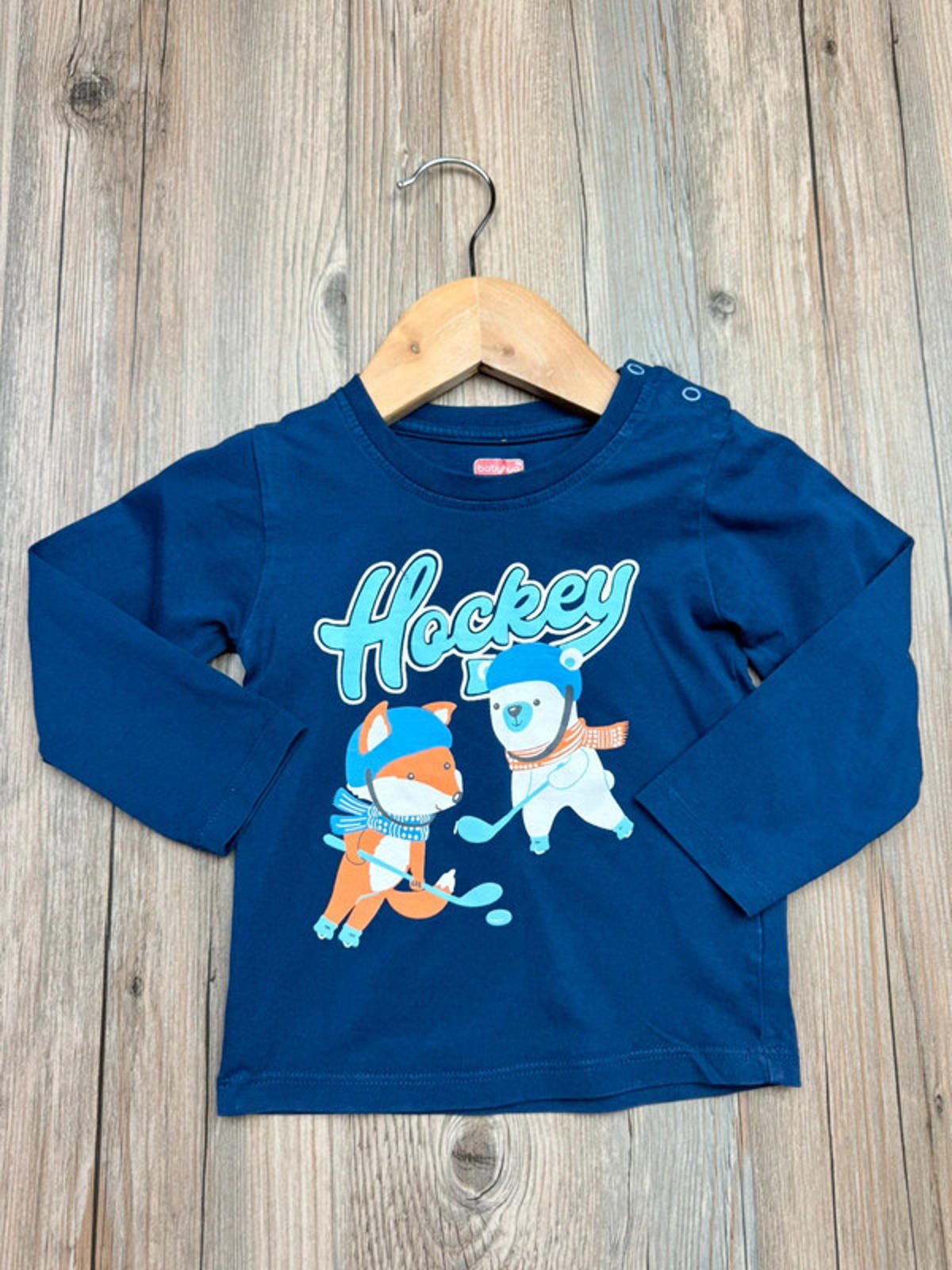 Babyhug Navy Hockey Top - Boys 12 - 18 Months - Little Ones Preloved. Second Hand Children's & Preloved Baby, Kids, Girls & Boys Clothes. UK online