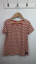 Batela Striped Short Sleeve Top - Girls 8 Years - Little Ones Preloved. Second Hand Children's & Preloved Baby, Kids, Girls & Boys Clothes. UK online