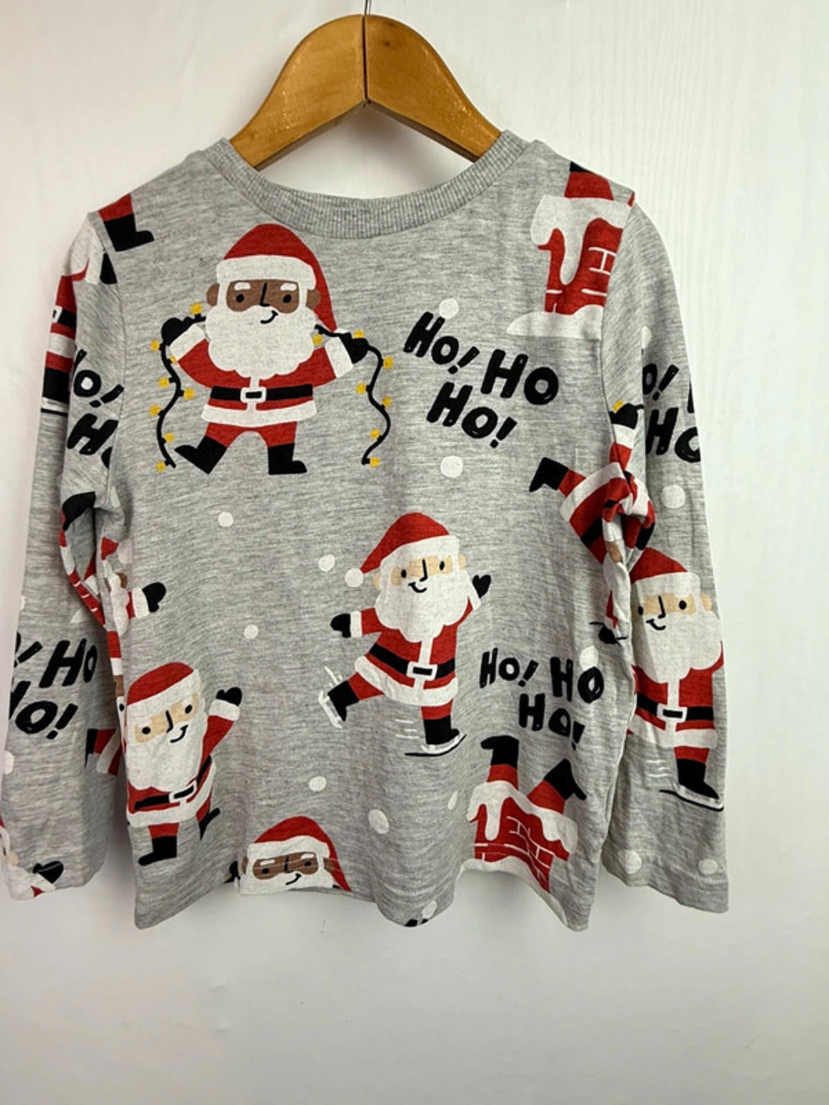 F&F Santa Long Sleeve Top - Unisex 4-5 Years