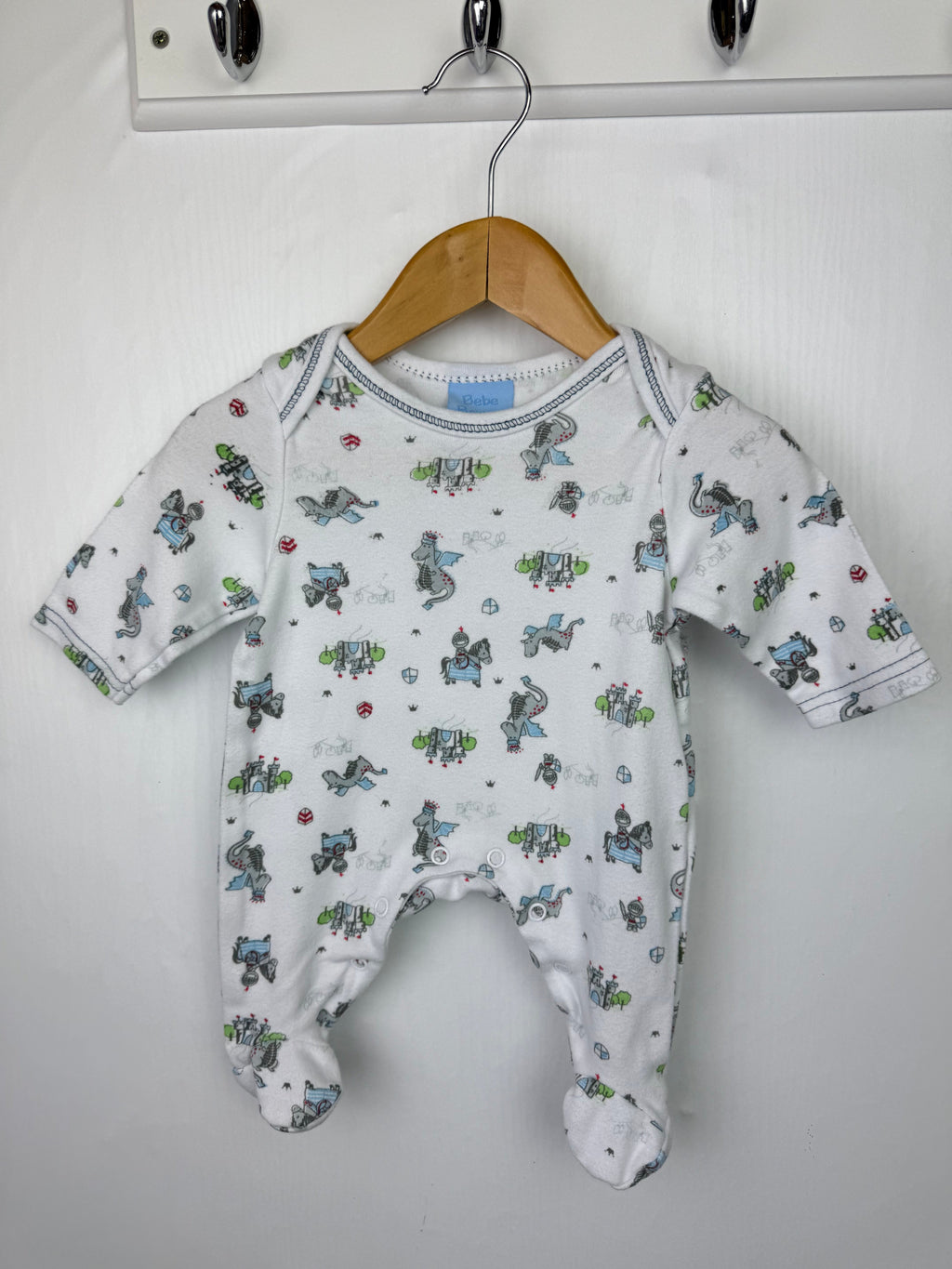 Bebe Bonito Dragon Sleepsuit - Boys Newborn - Little Ones Preloved. Second Hand Children's & Preloved Baby, Kids, Girls & Boys Clothes. UK online