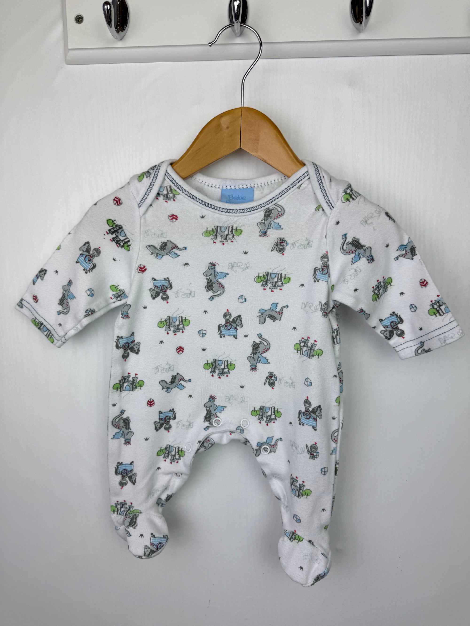 Bebe Bonito Dragon Sleepsuit - Boys Newborn - Little Ones Preloved. Second Hand Children's & Preloved Baby, Kids, Girls & Boys Clothes. UK online