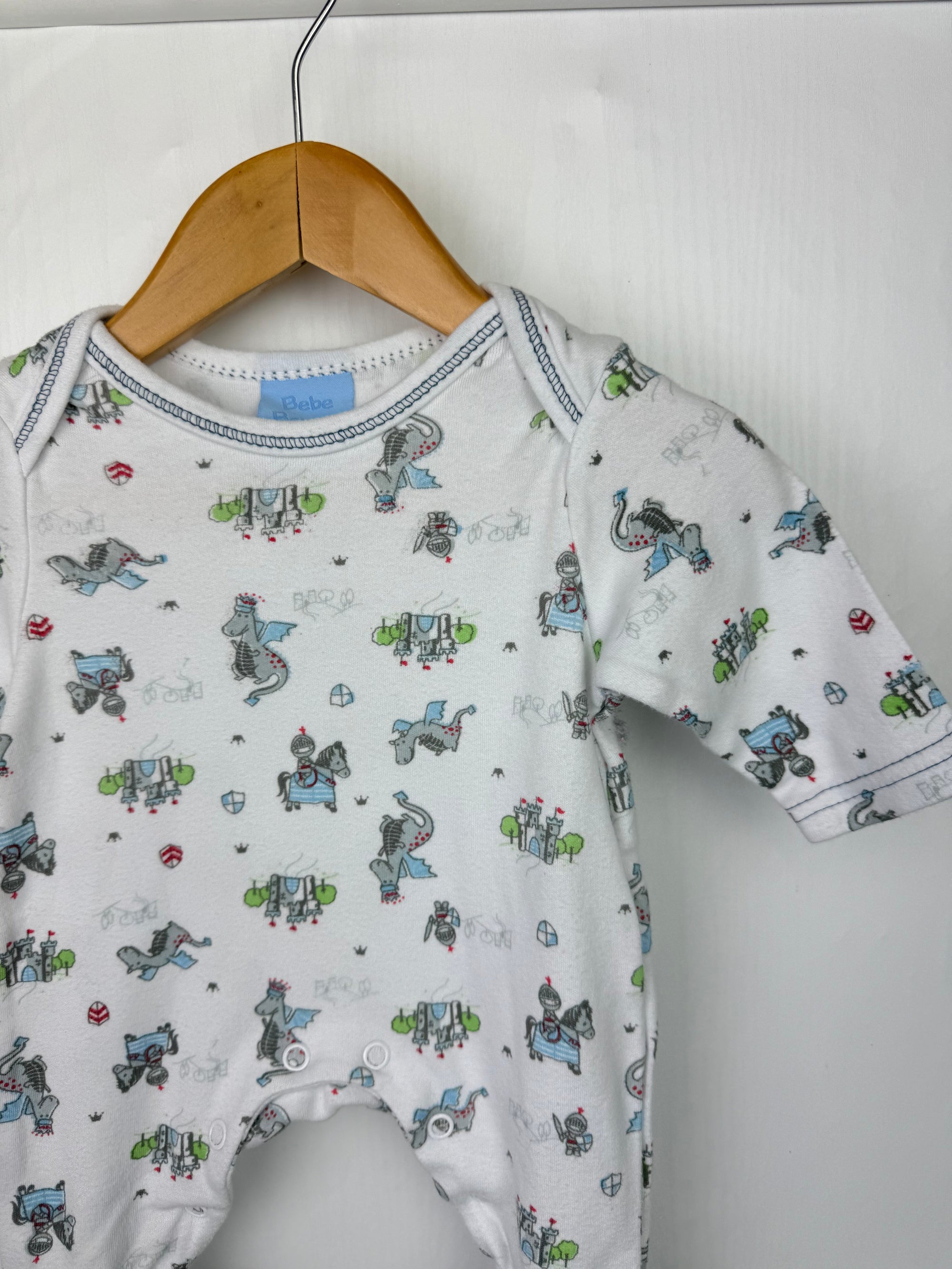 Bebe Bonito Dragon Sleepsuit - Boys Newborn - Little Ones Preloved. Second Hand Children's & Preloved Baby, Kids, Girls & Boys Clothes. UK online