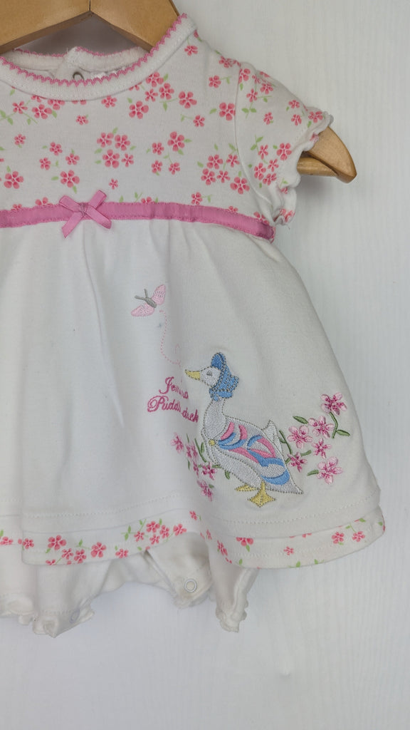 BHS Peter Rabbit Romper Dress - Girls 0-3 Months Peter Rabbit @ BHS Used, Preloved, Preworn & Second Hand Baby, Kids & Children's Clothing UK Online. Cheap affordable. Brands including Next, Joules, Nutmeg Morrisons, TU, F&F, H&M.