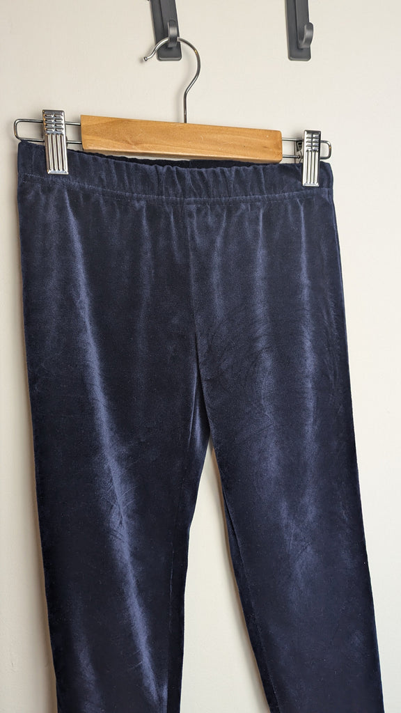 Billie Blush Navy Velvet Jogging Bottoms - Girls 5 Years Little Ones Preloved Used, Preloved, Preworn & Second Hand Baby, Kids & Children's Clothing UK Online. Cheap affordable. Brands including Next, Joules, Nutmeg Morrisons, TU, F&F, H&M.