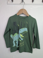 Blue Seven Green Dinosaur Top - Boys 3 Years - Little Ones Preloved. Second Hand Children's & Preloved Baby, Kids, Girls & Boys Clothes. UK online