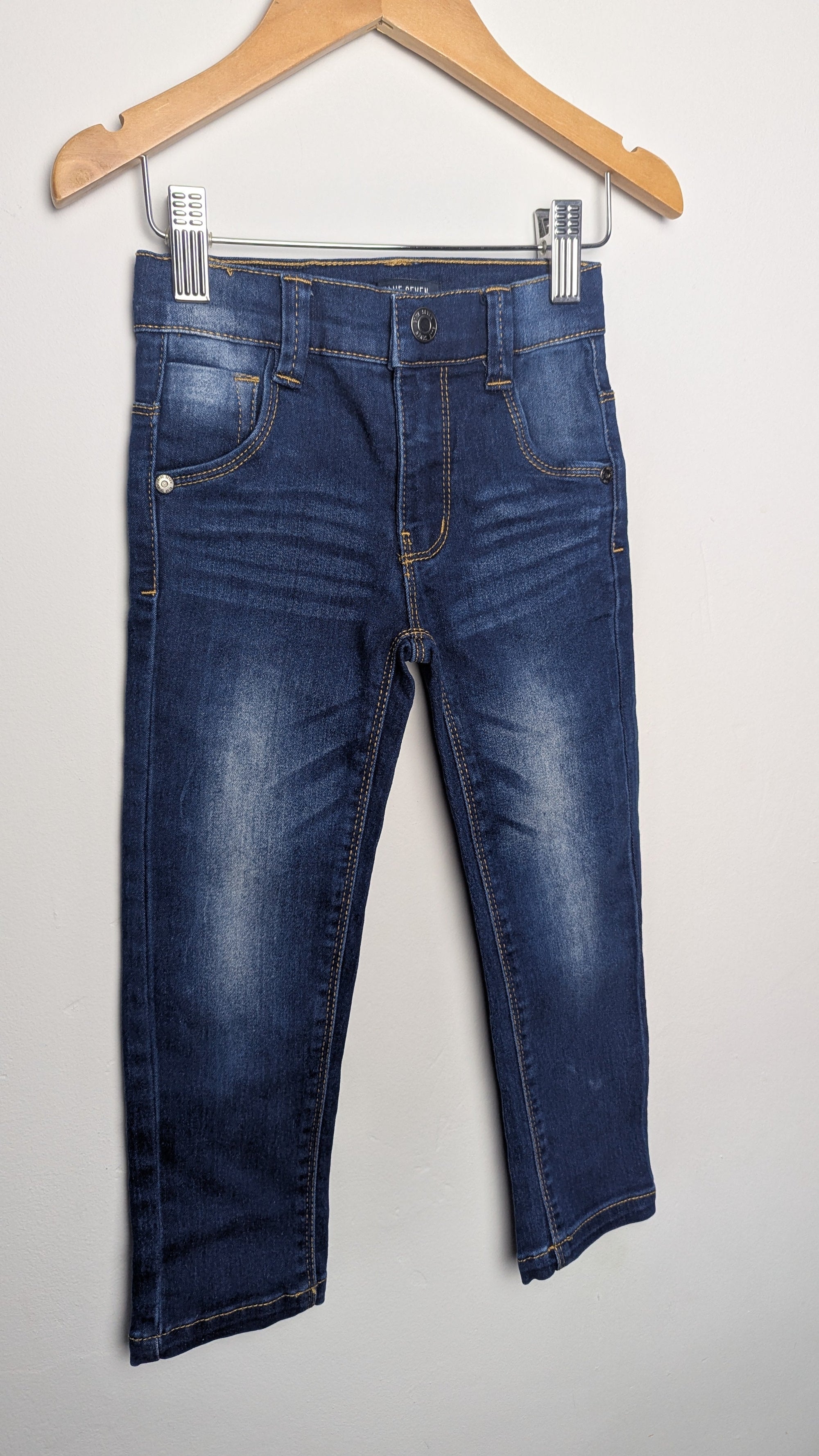 Blue Seven Straight Leg Denim Jeans - Boys 3 Years - Little Ones Preloved. Second Hand Children's & Preloved Baby, Kids, Girls & Boys Clothes. UK online