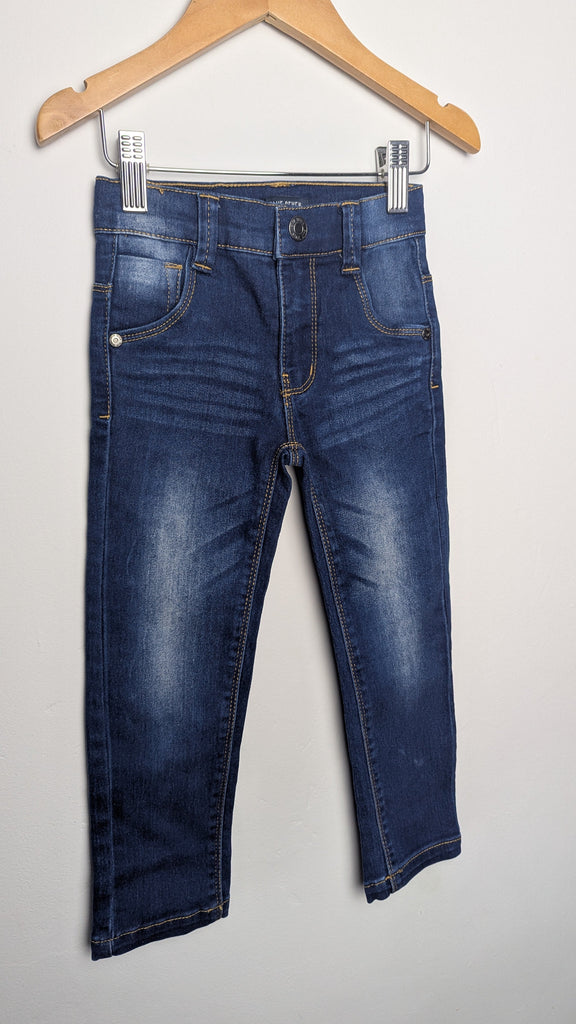 Blue Seven Straight Leg Denim Jeans - Boys 3 Years Little Ones Preloved Used, Preloved, Preworn & Second Hand Baby, Kids & Children's Clothing UK Online. Cheap affordable. Brands including Next, Joules, Nutmeg Morrisons, TU, F&F, H&M.