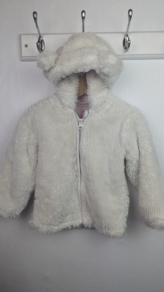 Blue Zoo Cream Fluffy Bear Jacket - Girls 18-24 Months Blue Zoo Used, Preloved, Preworn & Second Hand Baby, Kids & Children's Clothing UK Online. Cheap affordable. Brands including Next, Joules, Nutmeg Morrisons, TU, F&F, H&M.