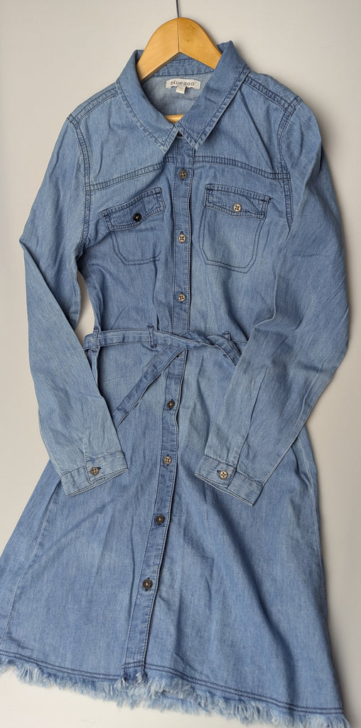 Blue Zoo Denim Dress - Girls 11 Years Little Ones Preloved Used, Preloved, Preworn Baby, Girls & Boys Clothes. Kids & Children's second hand Clothing UK Online. Cheap affordable. Brands including Next, Joules, Nutmeg Morrisons, TU, F&F, H&M.