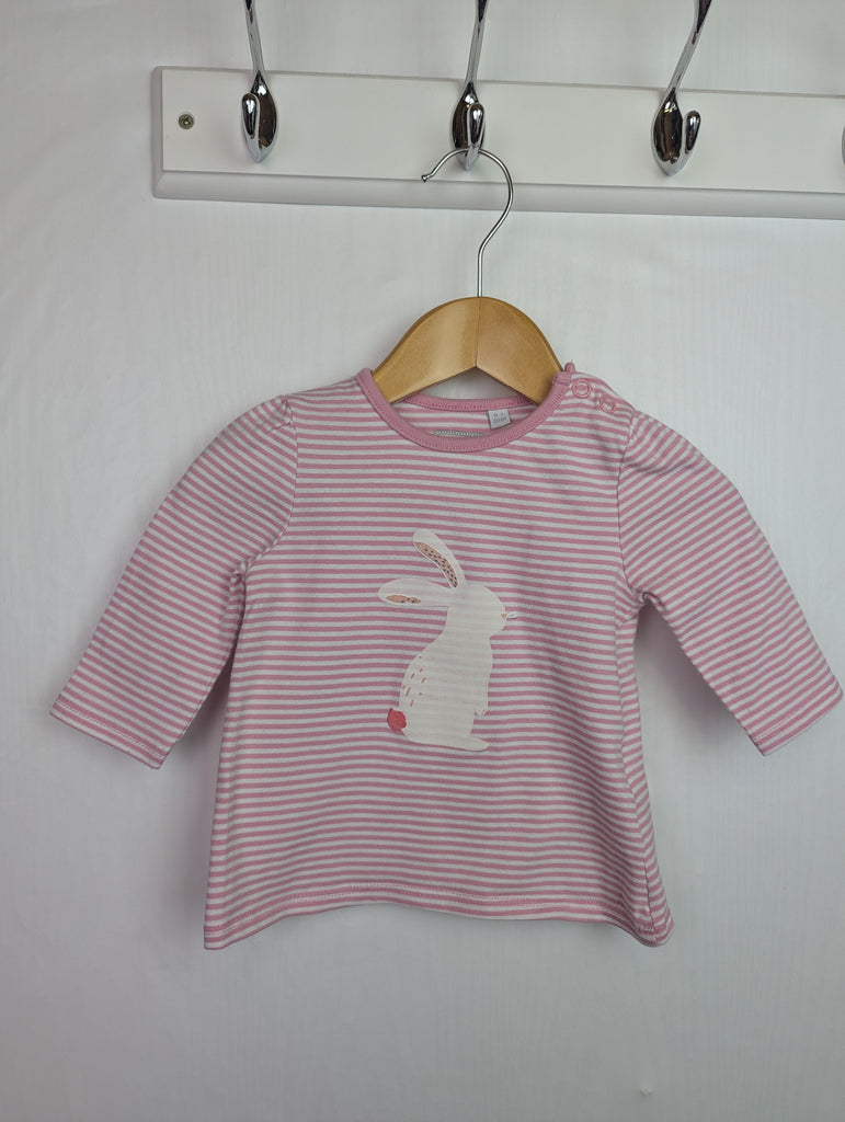 Blue Zoo Pink Bunny Top - Girls 0-3 Months Little Ones Preloved Used, Preloved, Preworn Baby, Girls & Boys Clothes. Kids & Children's second hand Clothing UK Online. Cheap affordable. Brands including Next, Joules, Nutmeg Morrisons, TU, F&F, H&M.