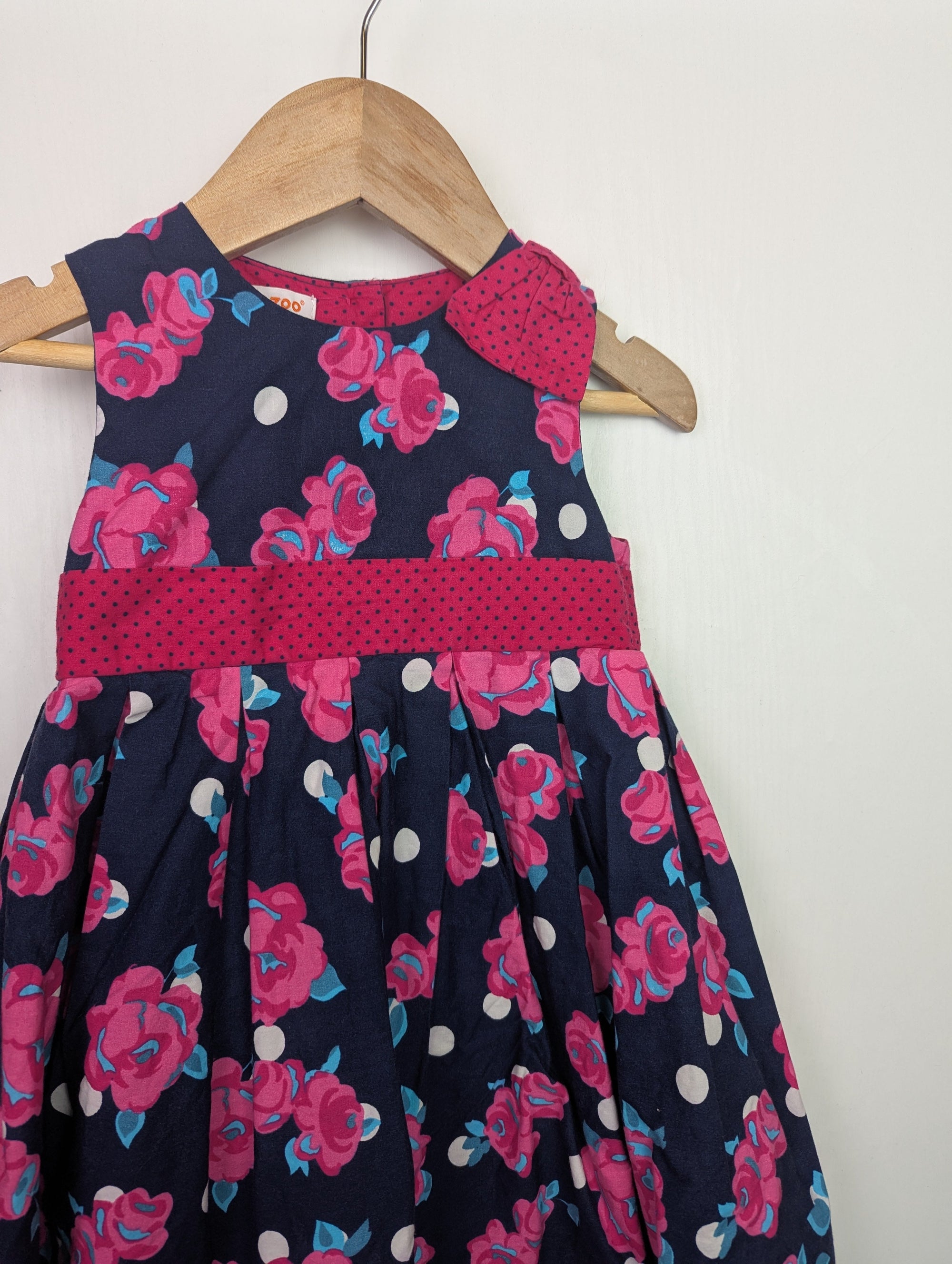 Blue Zoo Pink Floral Dress - Girls 18 - 24 Months - Little Ones Preloved. Second Hand Children's & Preloved Baby, Kids, Girls & Boys Clothes. UK online