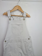 Blue Zoo White Denim Dungarees - Girls 9 Years - Little Ones Preloved. Second Hand Children's & Preloved Baby, Kids, Girls & Boys Clothes. UK online