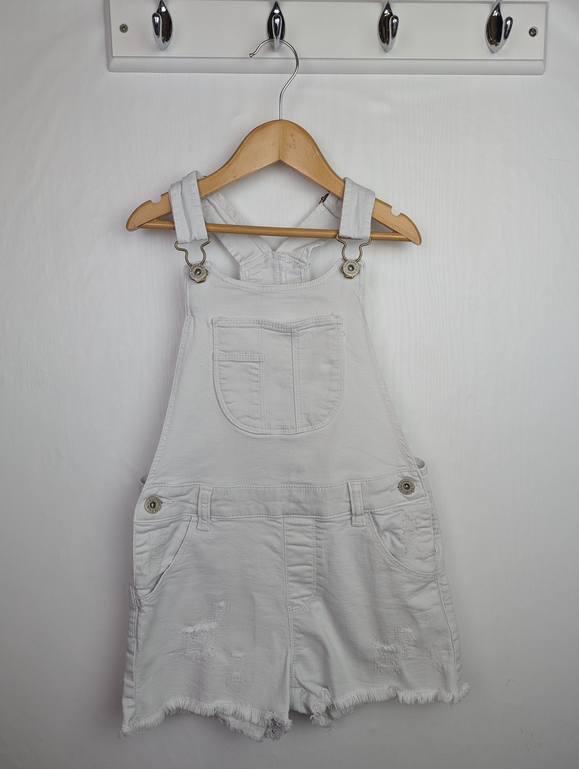 Blue Zoo White Denim Dungarees - Girls 9 Years - Little Ones Preloved. Second Hand Children's & Preloved Baby, Kids, Girls & Boys Clothes. UK online