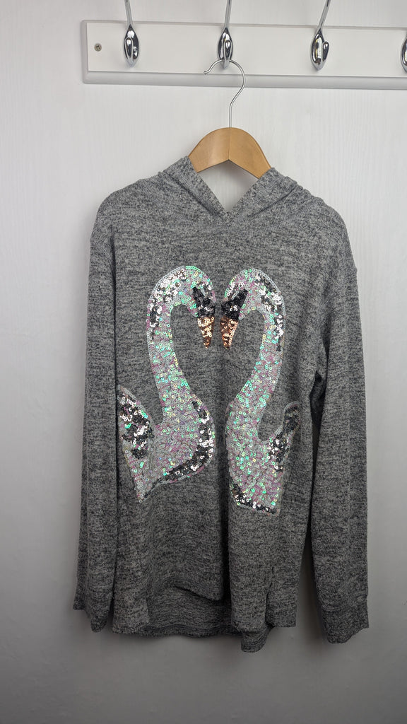 Bluezoo Grey Swan Long Sleeve Top - Girls 9-10 Years Blue Zoo Used, Preloved, Preworn & Second Hand Baby, Kids & Children's Clothing UK Online. Cheap affordable. Brands including Next, Joules, Nutmeg Morrisons, TU, F&F, H&M.