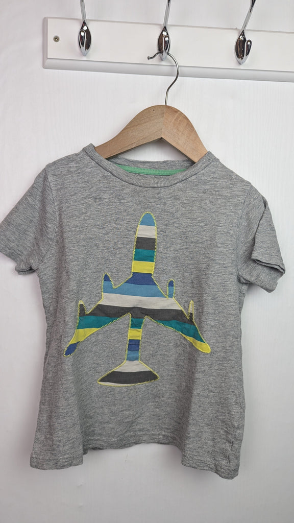 Boden Grey Plane Top - Boys 4-5 Years Little Ones Preloved Used, Preloved, Preworn & Second Hand Baby, Kids & Children's Clothing UK Online. Cheap affordable. Brands including Next, Joules, Nutmeg Morrisons, TU, F&F, H&M.