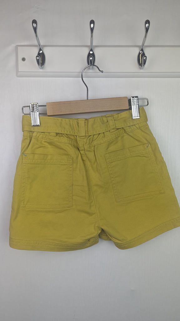 Boden Yellow Denim Shorts & Belt - Girls 7 Years Mini Boden Used, Preloved, Preworn & Second Hand Baby, Kids & Children's Clothing UK Online. Cheap affordable. Brands including Next, Joules, Nutmeg Morrisons, TU, F&F, H&M.