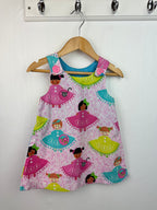 Button & Birdcage Handmade Dress - Girls 1 Year - Little Ones Preloved. Second Hand Children's & Preloved Baby, Kids, Girls & Boys Clothes. UK online