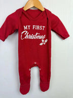 My First Christmas Sleepsuit - Unisex 0-3 Months