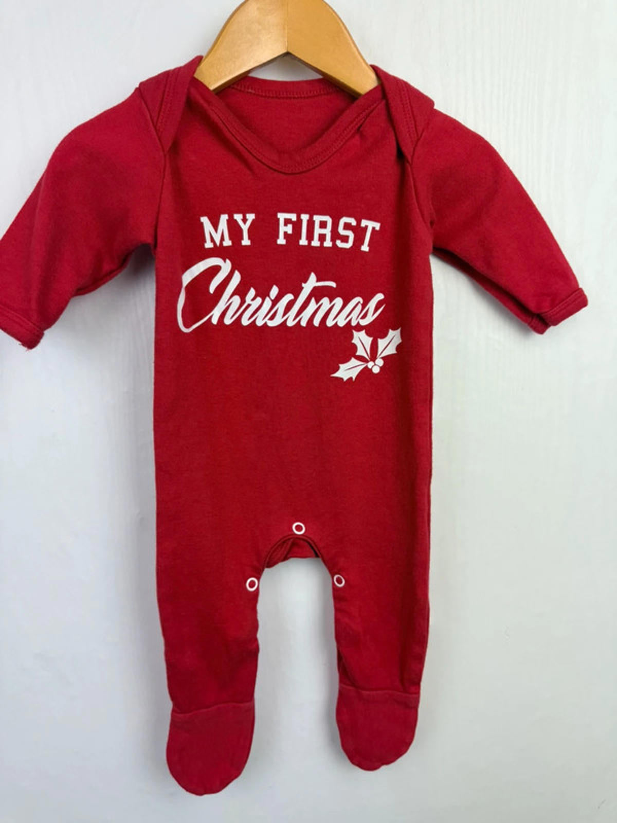 My First Christmas Sleepsuit - Unisex 0-3 Months