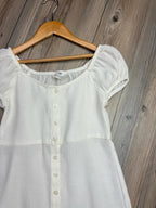 H&M Cream Viscose Mix Button Dress - Girls 8-9 Years Little Ones Preloved. Preloved Kids & Children’s Gently Used Clothing. Second Hand Baby, Girls & Boys Clothes. UK Postage