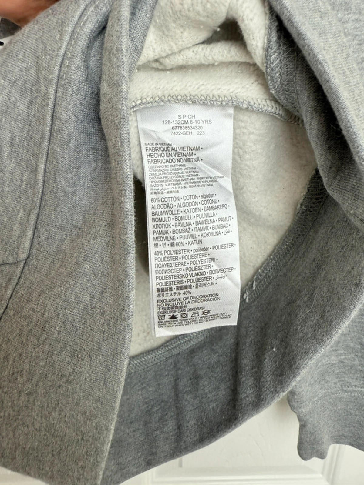 Nike Air Jordan Grey & Black Hoodie - Boys 8-10 Years Little Ones Preloved. Preloved Kids & Children’s Gently Used Clothing. Second Hand Baby, Girls & Boys Clothes. UK Postage