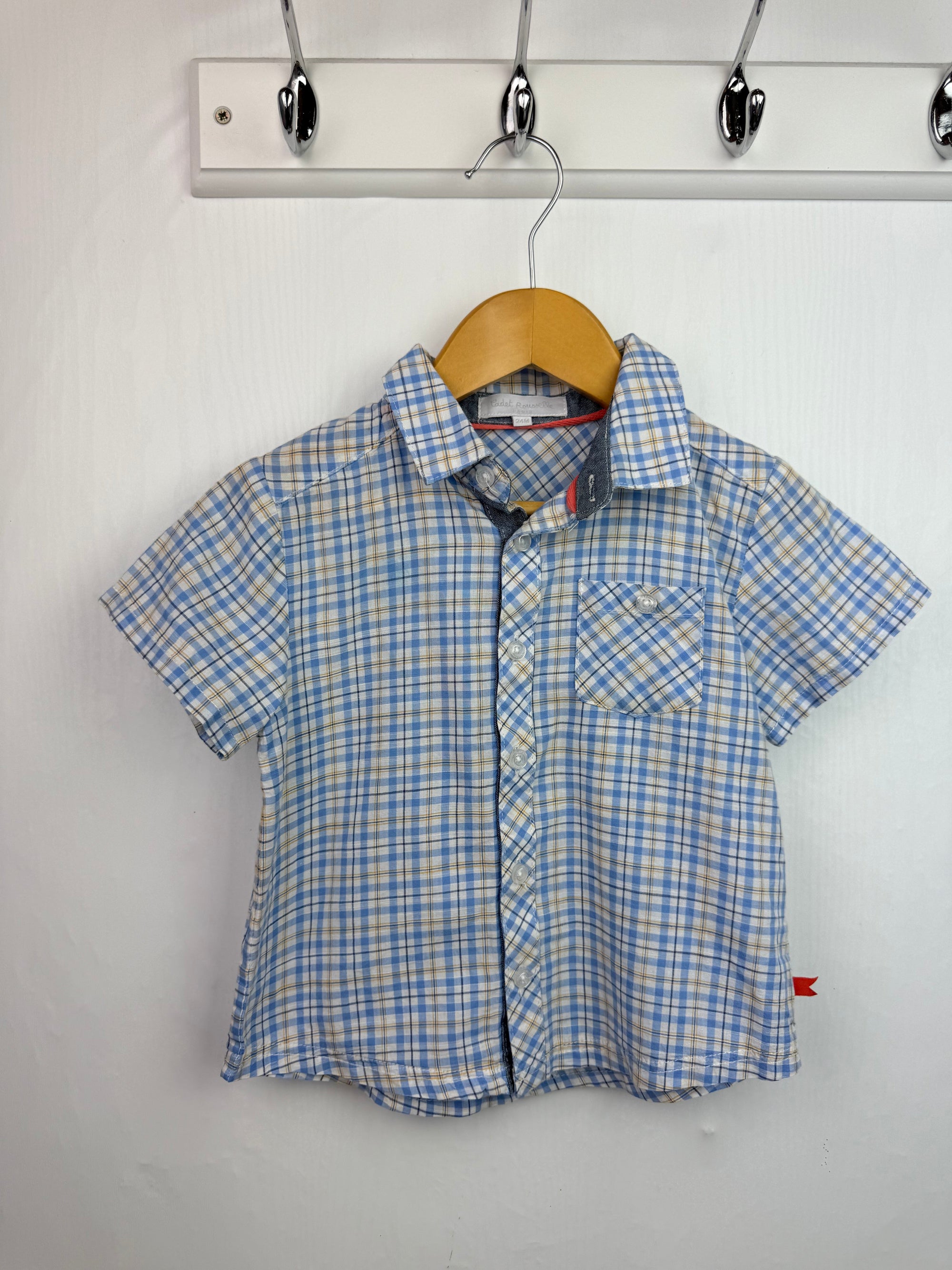 Cadet Rousselle Checked Shirt - Boys 2 Years - Little Ones Preloved. Second Hand Children's & Preloved Baby, Kids, Girls & Boys Clothes. UK online