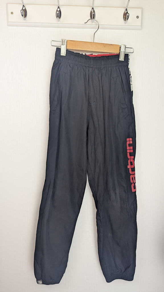 Carbrini Black & White Jogging Bottoms - Boys 10-11 Years Carbini Used, Preloved, Preworn & Second Hand Baby, Kids & Children's Clothing UK Online. Cheap affordable. Brands including Next, Joules, Nutmeg Morrisons, TU, F&F, H&M.