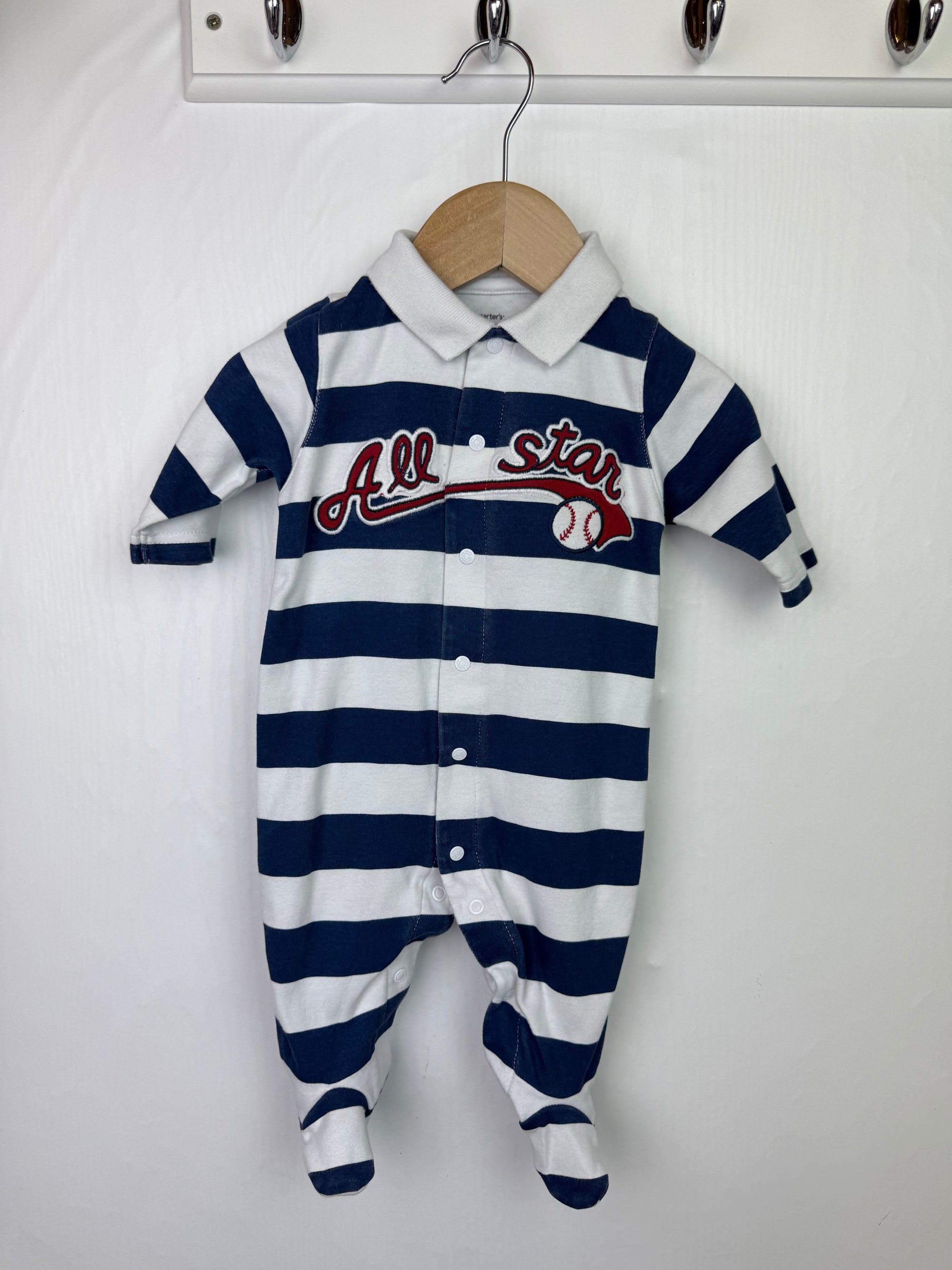 Carters All Star Sleepsuit - Boys 3 Months - Little Ones Preloved. Second Hand Children's & Preloved Baby, Kids, Girls & Boys Clothes. UK online