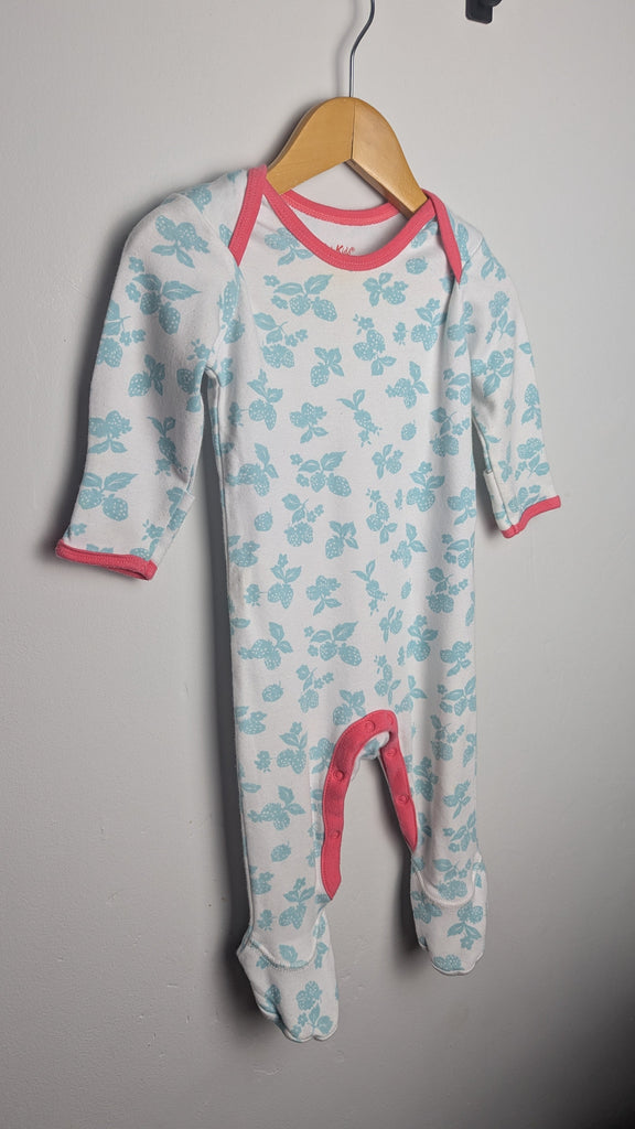 Cath Kids Blue & White Floral Sleepsuit - Girls 3-6 Months Little Ones Preloved Used, Preloved, Preworn & Second Hand Baby, Kids & Children's Clothing UK Online. Cheap affordable. Brands including Next, Joules, Nutmeg Morrisons, TU, F&F, H&M.