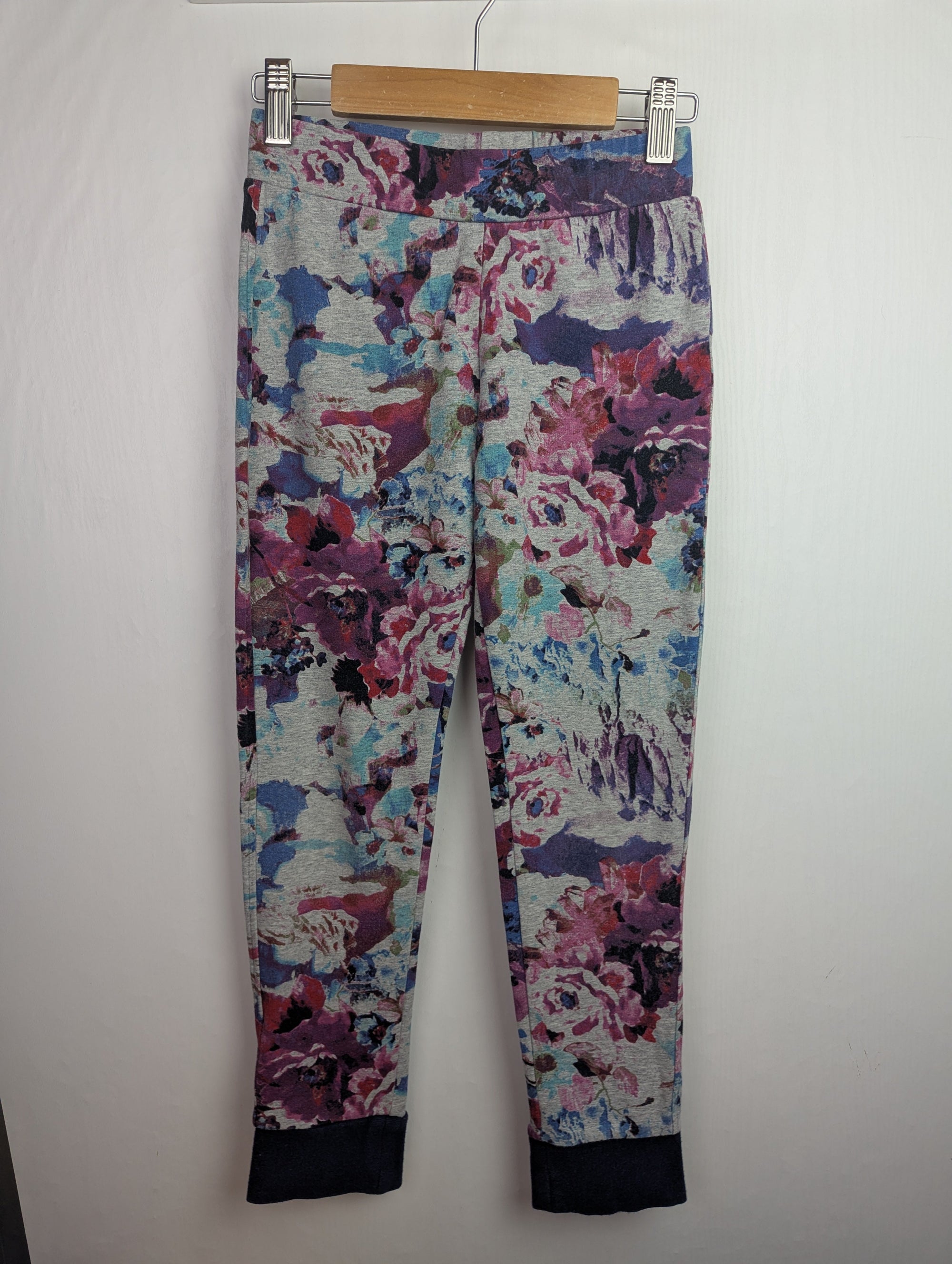 Catimini Grey Floral Leggings - Girls 10 Years - Little Ones Preloved. Second Hand Children's & Preloved Baby, Kids, Girls & Boys Clothes. UK online