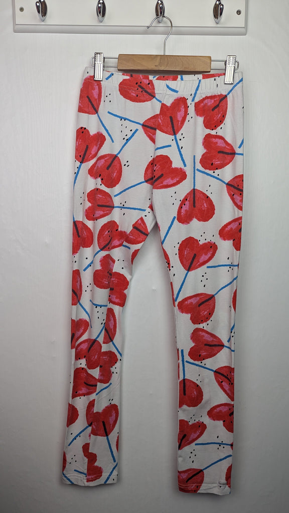 Catimini White & Red Floral Leggings - Girls 14 Years Little Ones Preloved Used, Preloved, Preworn & Second Hand Baby, Kids & Children's Clothing UK Online. Cheap affordable. Brands including Next, Joules, Nutmeg Morrisons, TU, F&F, H&M.