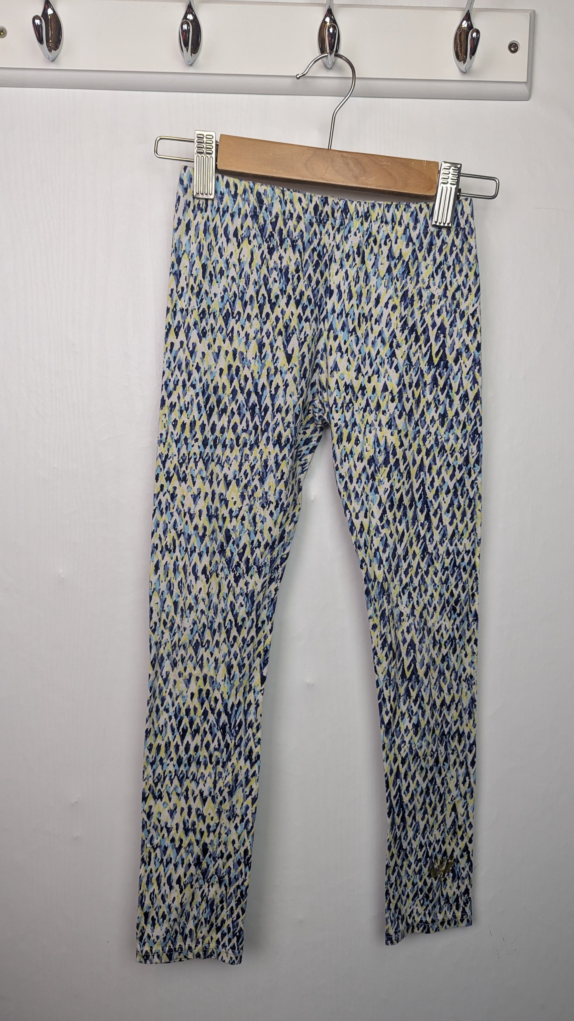 Catimini Yellow & Blue Patterned Leggings - Girls 14 Years - Little Ones Preloved. Second Hand Children's & Preloved Baby, Kids, Girls & Boys Clothes. UK online