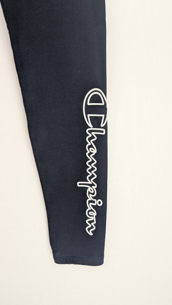 Champion Navy Leggings - Girls 11-12 Years Champion Used, Preloved, Preworn & Second Hand Baby, Kids & Children's Clothing UK Online. Cheap affordable. Brands including Next, Joules, Nutmeg Morrisons, TU, F&F, H&M.