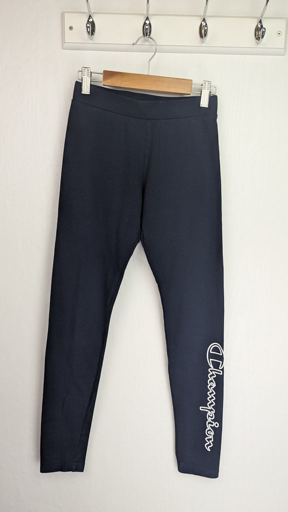 Champion Navy Leggings - Girls 11-12 Years Champion Used, Preloved, Preworn & Second Hand Baby, Kids & Children's Clothing UK Online. Cheap affordable. Brands including Next, Joules, Nutmeg Morrisons, TU, F&F, H&M.